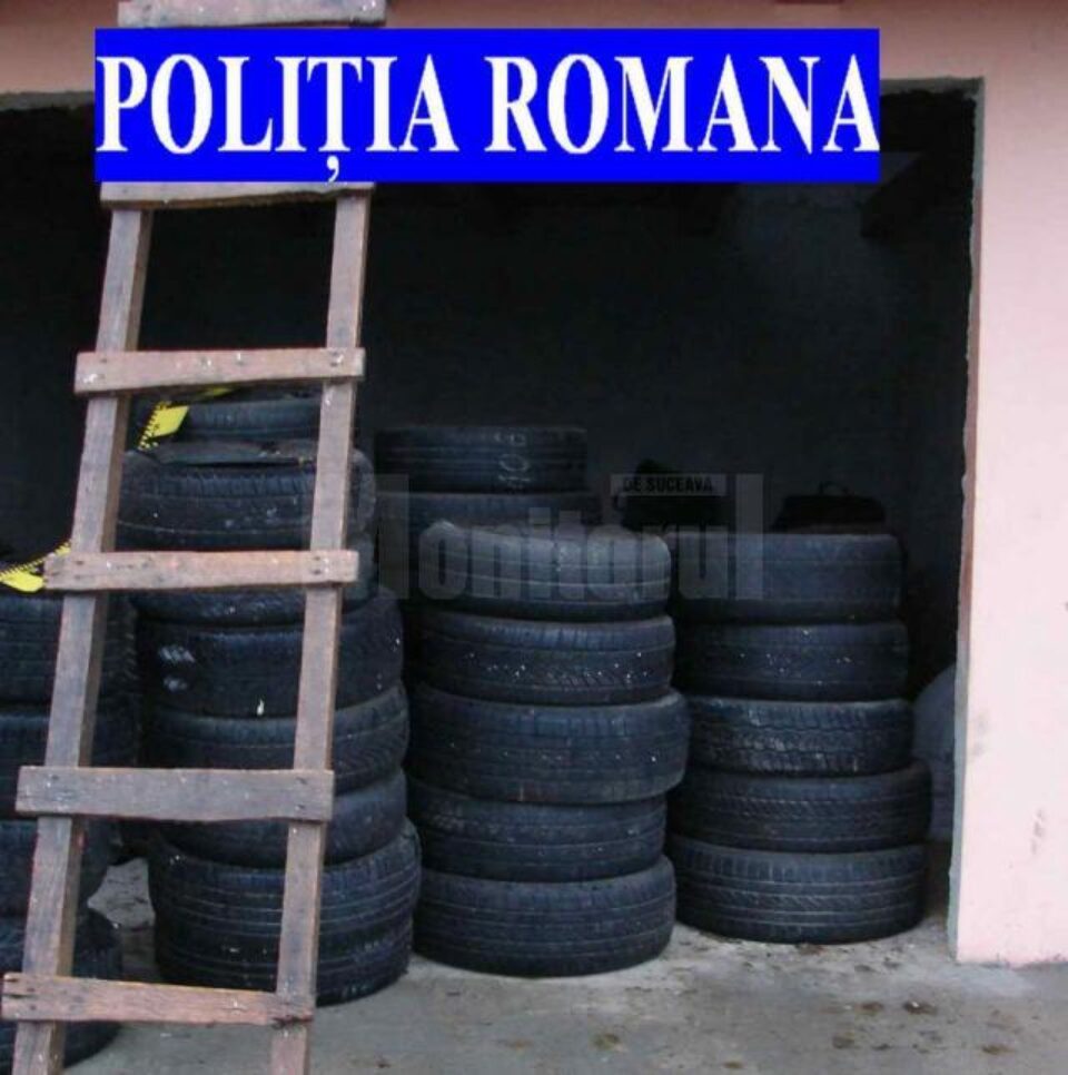 Polițiștii au anunțat vineri că au fost ridicate nu mai puțin de 271 de anvelope auto de diferite mărimi și modele, noi și second hand