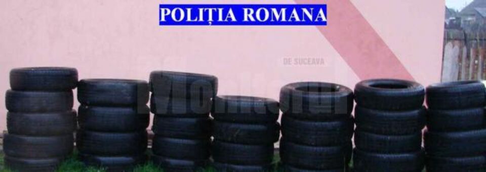 Polițiștii au anunțat vineri că au fost ridicate nu mai puțin de 271 de anvelope auto de diferite mărimi și modele, noi și second hand