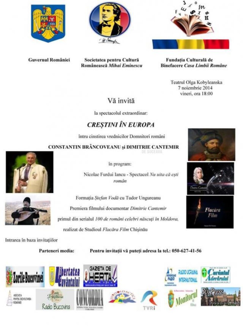 Spectacolul extraordinar „Creștini în Europa”