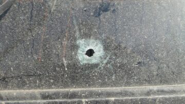 Urmele lăsate de gloanțele trase de polițiștii de frontieră