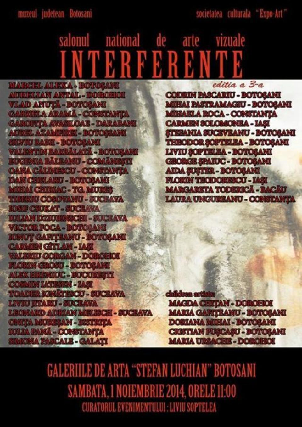 Artiști suceveni la Salonul Național de Arte Vizuale „Interferențe”