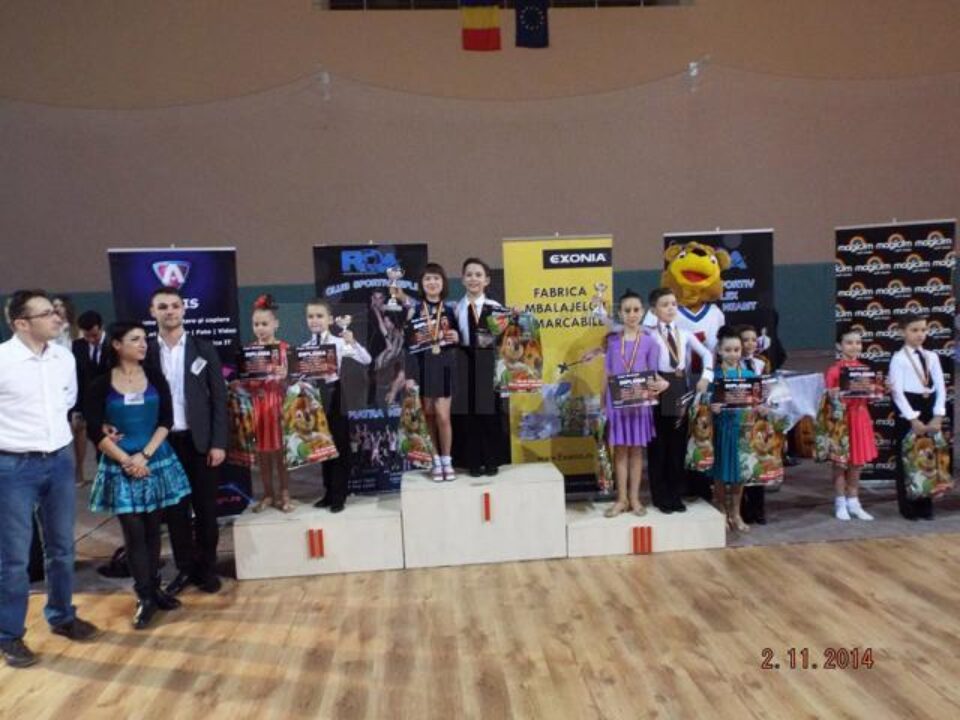 Suceveni de 8 -11 ani, pe primele două locuri la concursuri naționale de dans sportiv