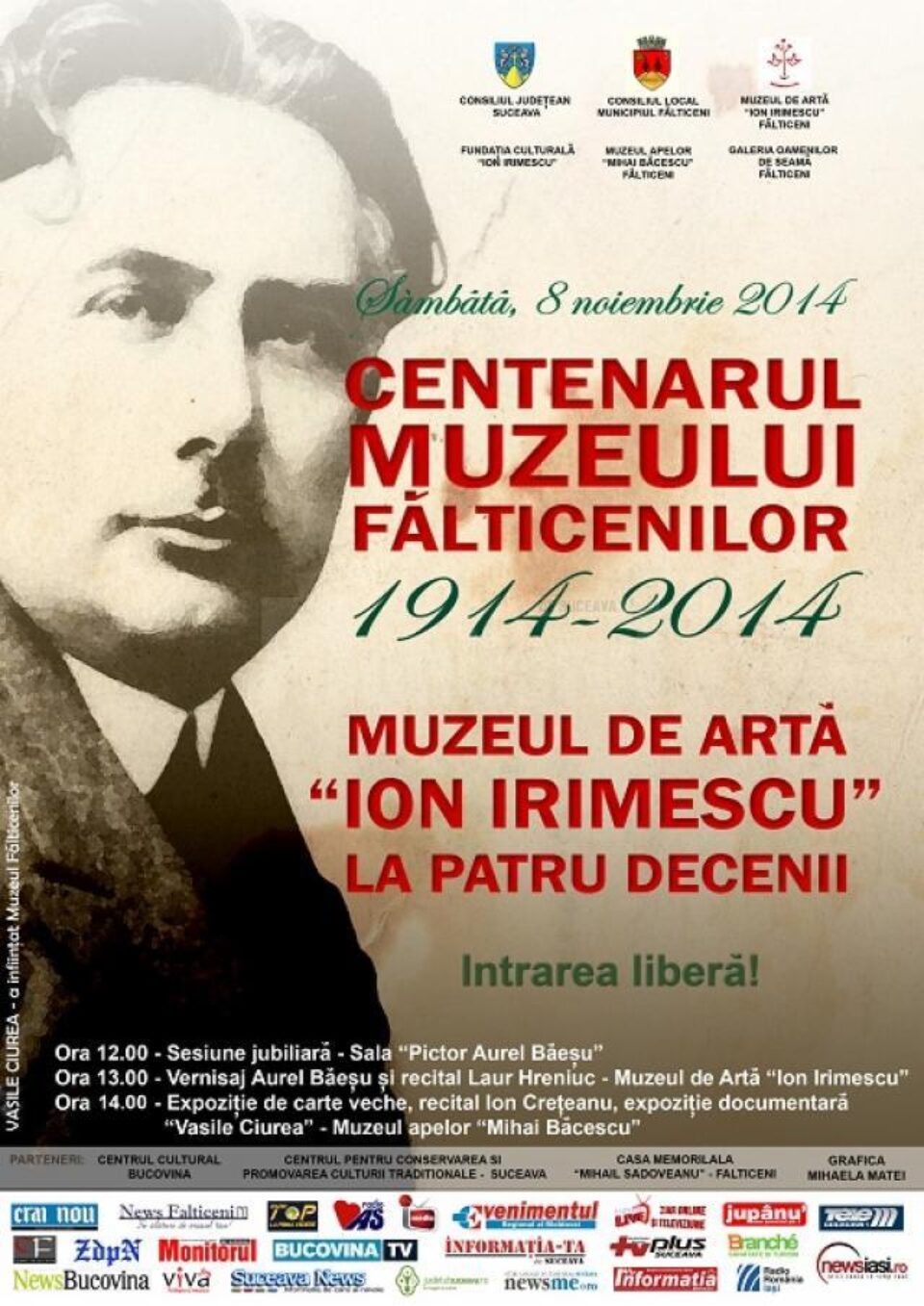 „Centenarul Muzeului Fălticenilor 1914-2014 - Muzeul de Artă  la patru decenii”