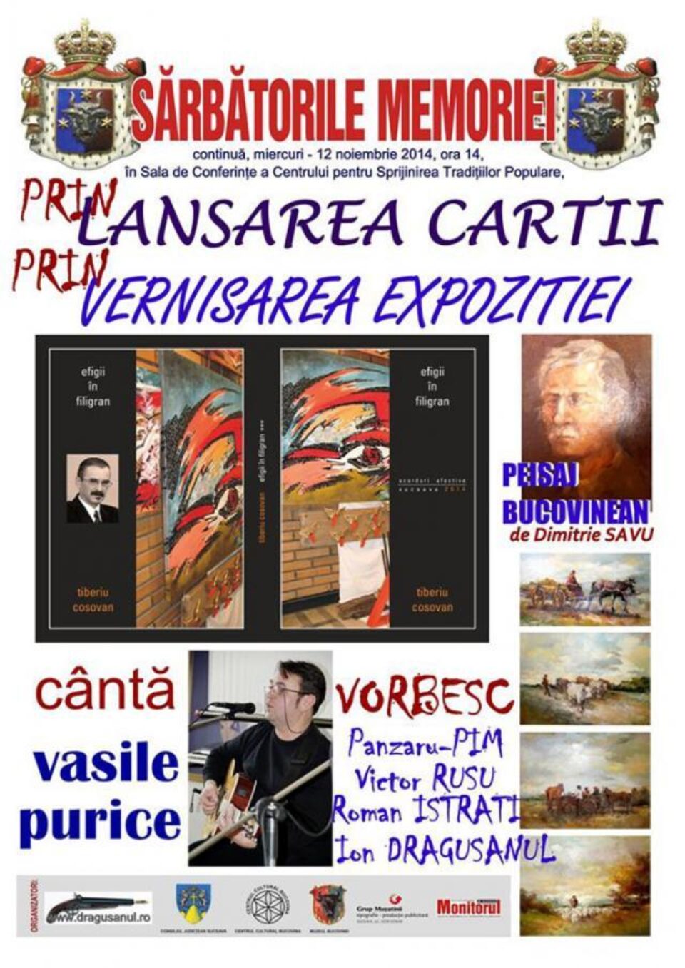 Jurnalistul Tiberiu Cosovan își lansează astăzi, 12 noiembrie, al III-lea volum al lucrării „Efigii în filigran”