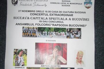 Concert extraordinar „Suceava – capitala spirituală a Bucovinei”, la Casa de Cultură