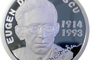 Monedă din argint dedicată aniversării a 100 de ani de la nașterea lui Eugen Drăguțescu