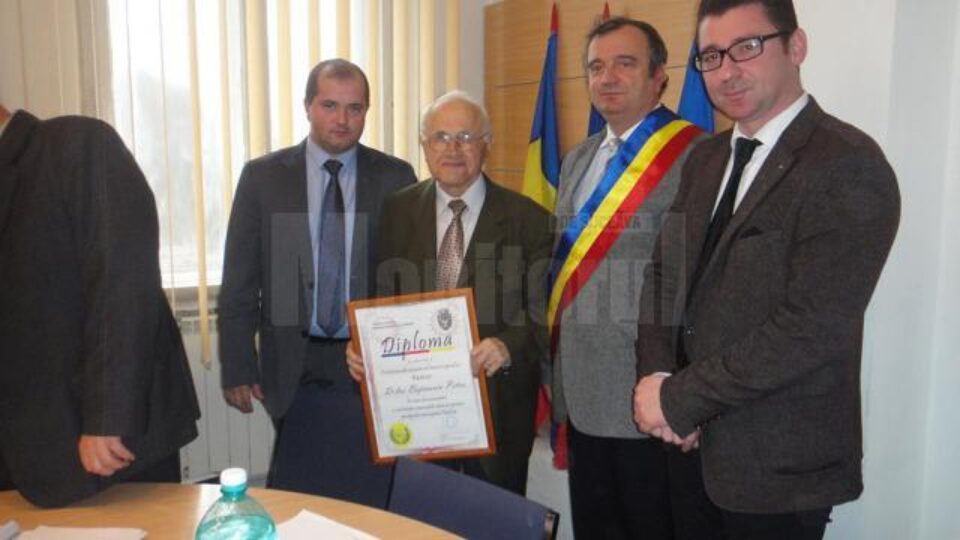 Profesorul Petru Bejinariu – Cetățean de Onoare al municipiului Rădăuți