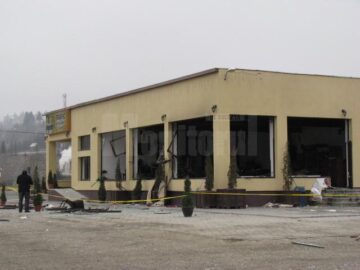 Clădirea a fost distrusă de deflagrație pe interior