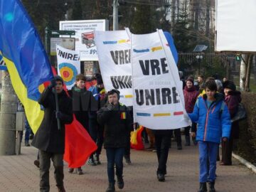 „Marșul Unirii” de la Suceava a pornit din parcul Universității