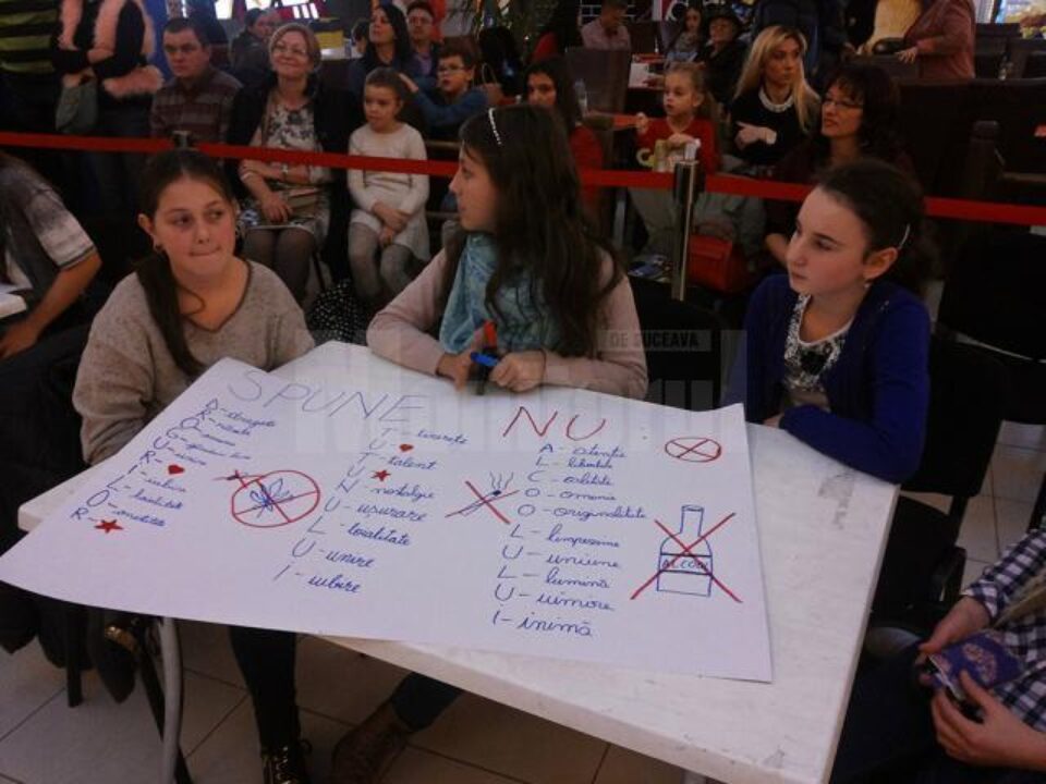 Acțiunea organizată de polițiștii de la Prevenire la Shopping City Suceava