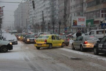 Zăpadă în municipiul Suceava, pe 2 decembrie