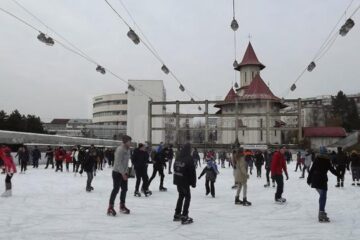O bună parte dintre suceveni au sărbătorit 1 Decembrie pe gheață