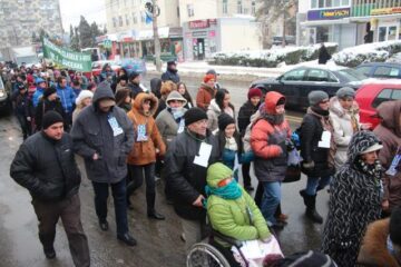 Marșul „Pledoarie pentru demnitate”, pe străzile Sucevei