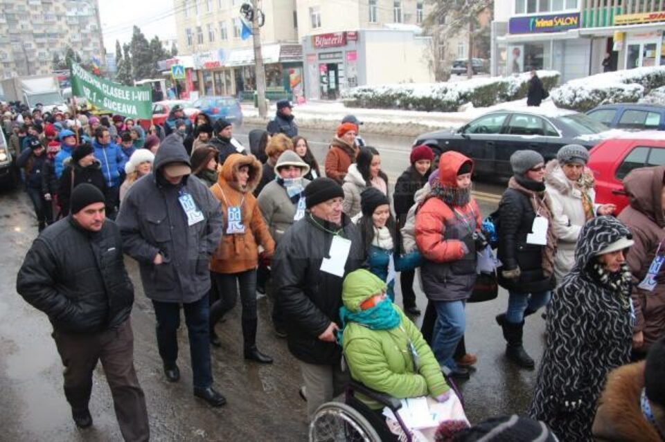 Marșul „Pledoarie pentru demnitate”, pe străzile Sucevei