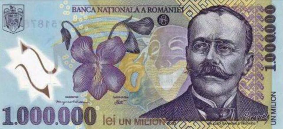 „Noua bancnotă de un milion”
