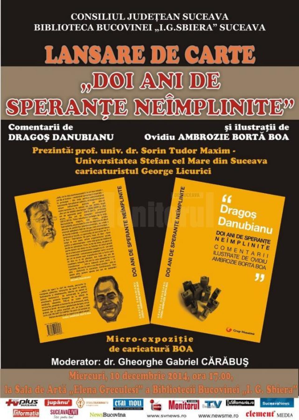 Lansarea cărții „Doi ani de speranțe neîmplinite”