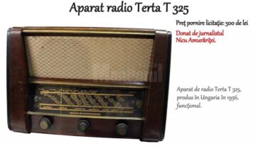 Aparat de radio funcțional Terta T 325– preț de pornire licitație: 500 de lei