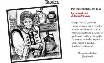 Grafică „Bunica” – preț de pornire licitație: 800 de lei