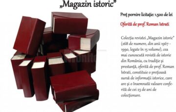 Colecția revistei „Magazin istoric” – preț de pornire licitație: 1.500 de lei