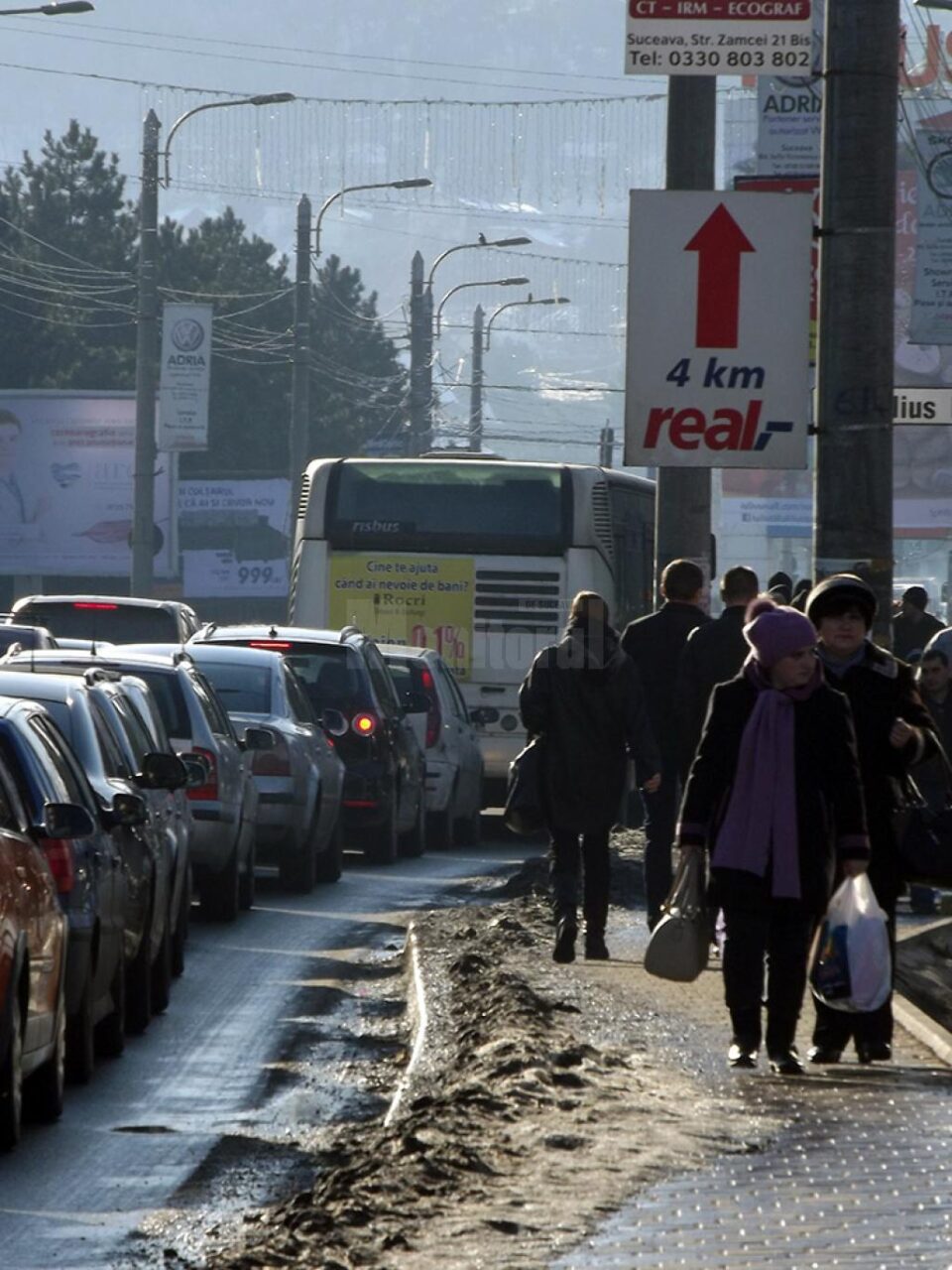 Aglomerație pe Calea Unirii