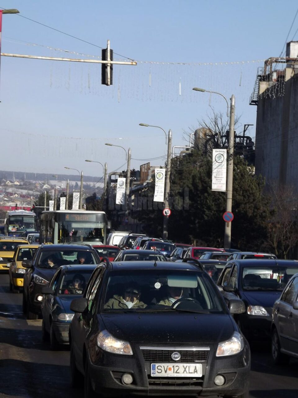 Aglomerație pe Calea Unirii