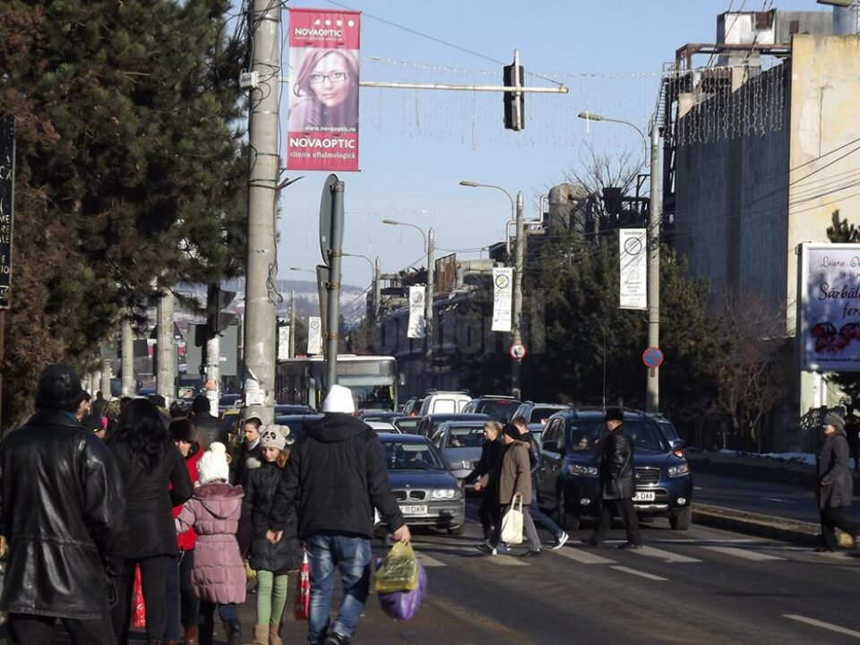 Aglomerație pe Calea Unirii