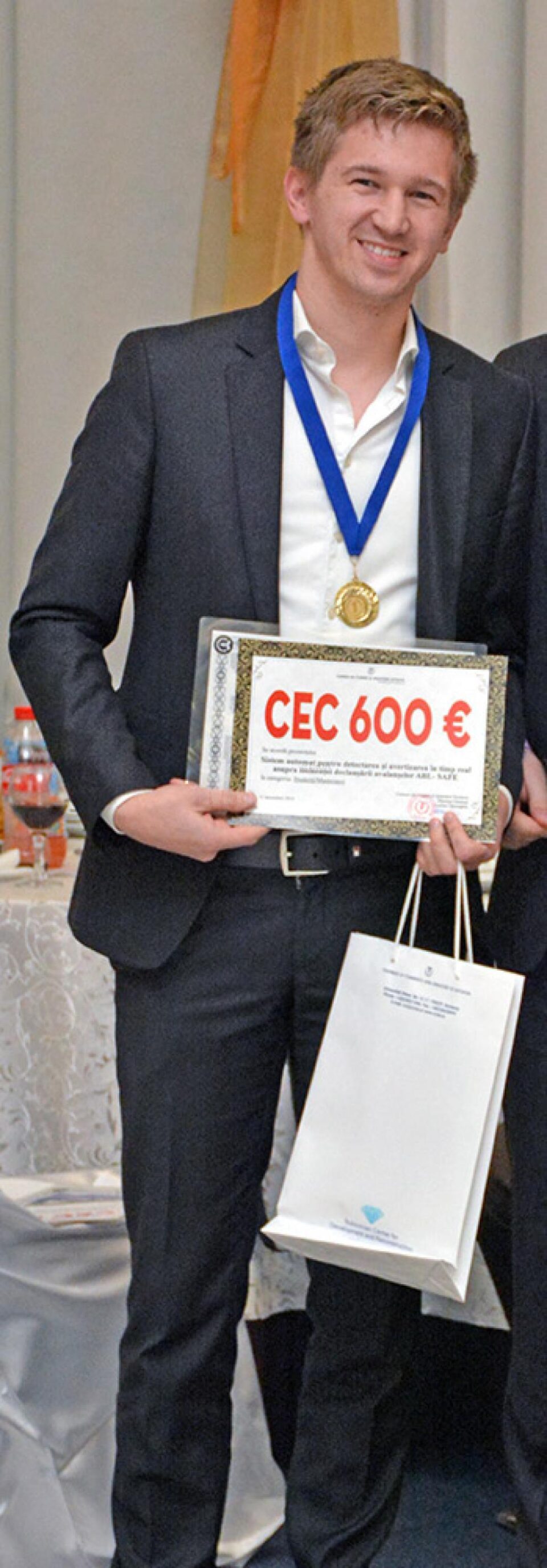 Abel Lucian Mitric Torac, de la USV, a primit locul I la categoria Studenți - Masteranzi