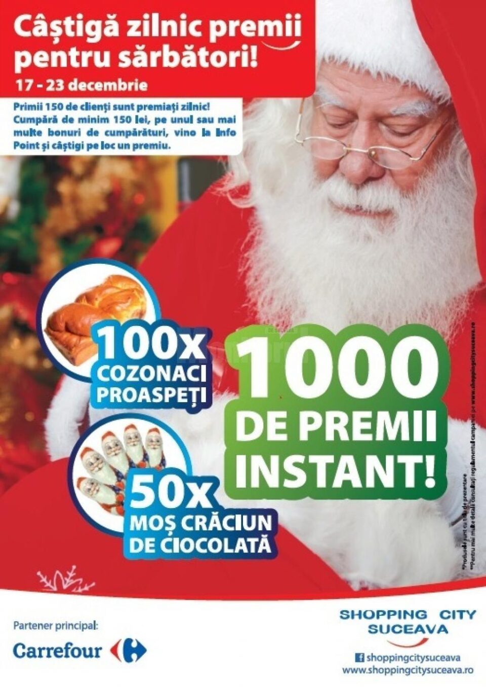 Sute de cadouri, oferite zilnic la Shopping City Suceava