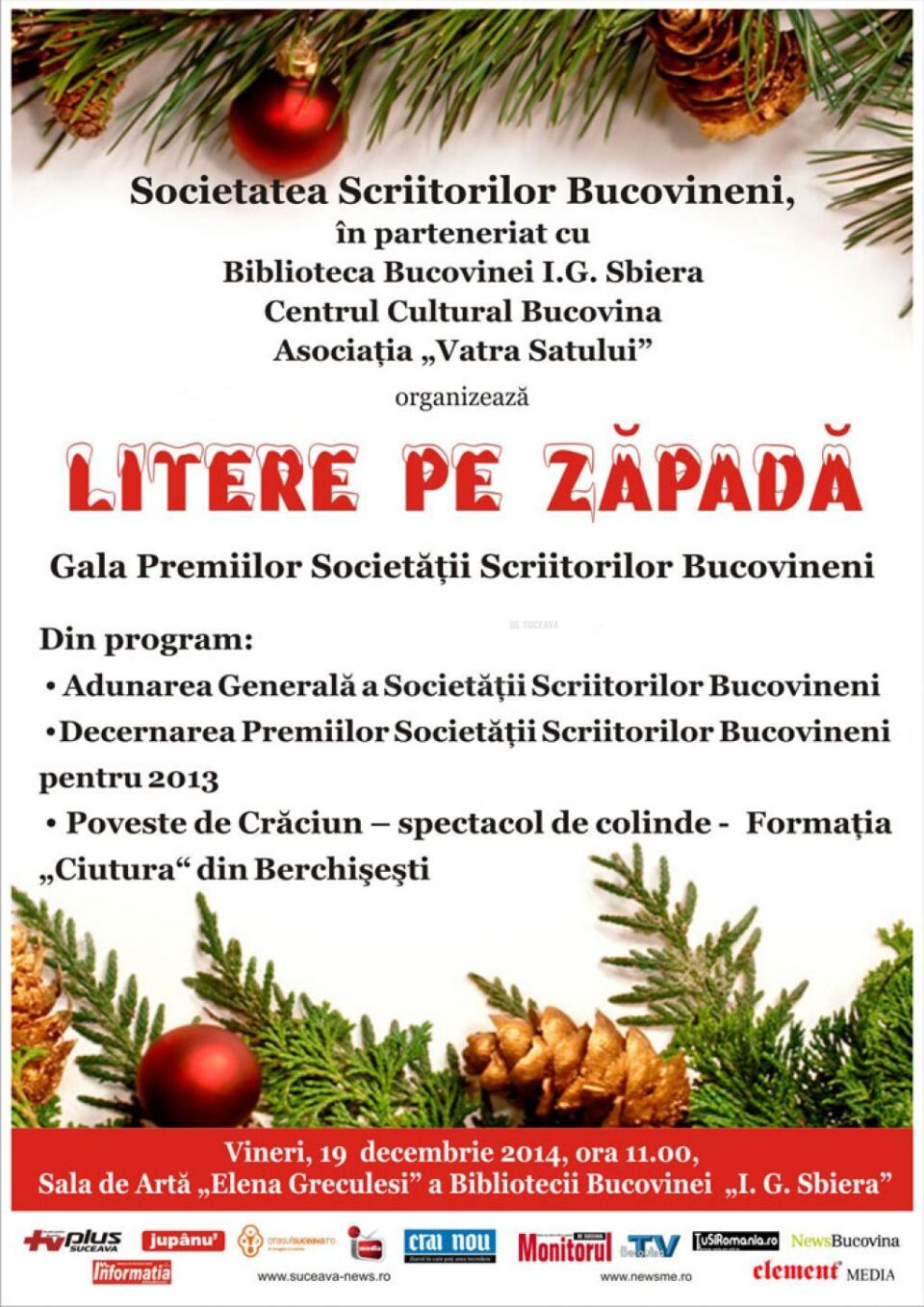 Gala Premiilor Societății Scriitorilor Bucovineni