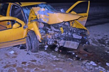 Mașina în care se aflau victimele accidentului de la Bilca Foto: Ioan Negru