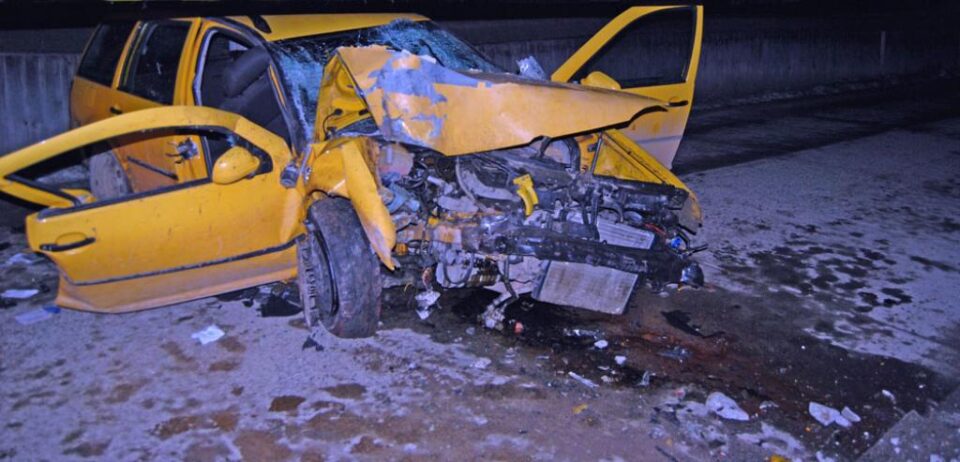 Mașina în care se aflau victimele accidentului de la Bilca Foto: Ioan Negru