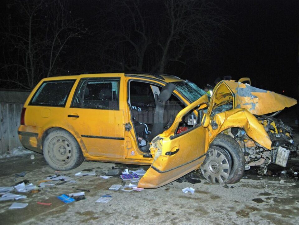 Mașina în care se aflau victimele accidentului de la Bilca Foto: Ioan Negru