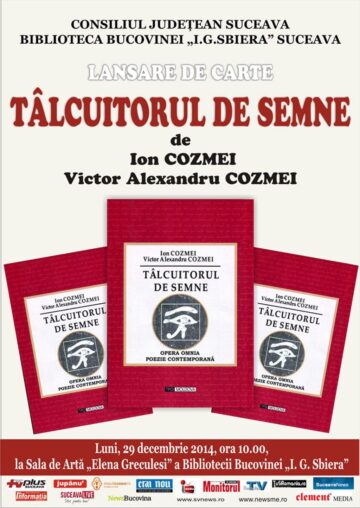 „Tâlcuitorul de semne”, la Biblioteca Bucovinei