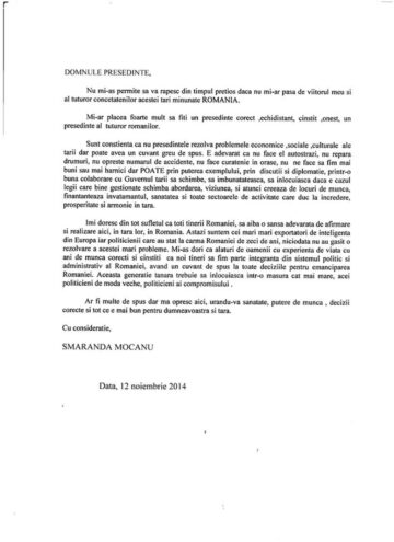 Elevii Școlii Gimnaziale Nr. 3 Suceava i-au scris președintelui României