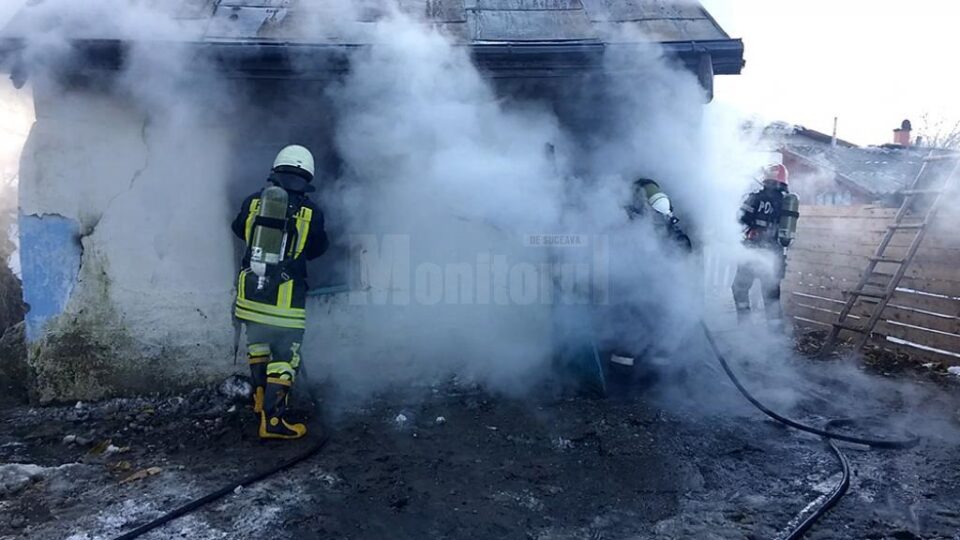 Casa în care a pierit bătrânul de 91 de ani, la Siminicea