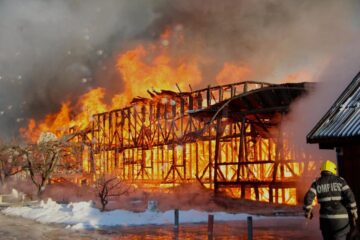 Imagini apocaliptice la fața locului