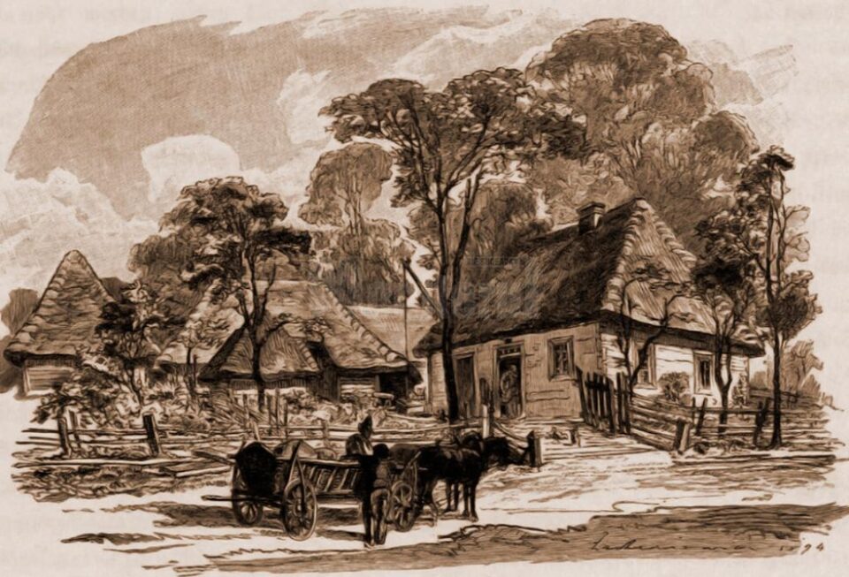 Gospodării într-un sat româno-rutean