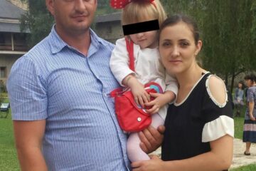 Bogdan Dumitru Croitor, soția sa, Zina, și fiica celor doi. Foto: FaceBook