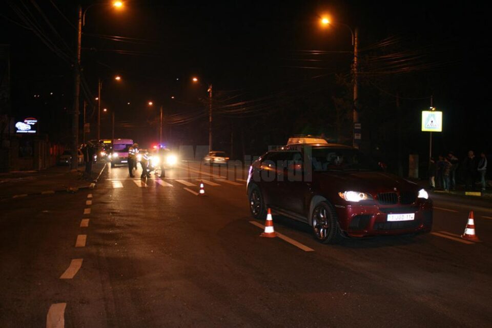 Autoturismul BMW X6 implicat în accident