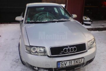 Autoturismul Audi implicat în accident