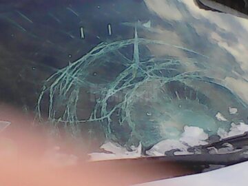 Autoturismul Audi implicat în accident