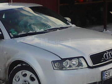 Autoturismul Audi implicat în accident