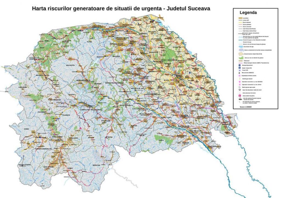 Suceava are un registru cu toate riscurile posibile din județ