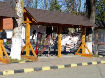 Albinele care au salvat Mănăstirea Humorului de la pârjol, pictate cu aur pe scutul comunei