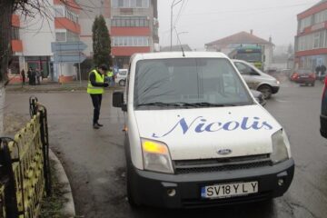 Mașina implicată în accident