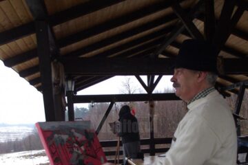 Pictură în aer liber, la Păltinoasa