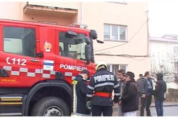 La fața locului au intervenit pompierii