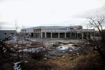 Ruinele abatorului de pasări de pe Aleea Dumbrăvii