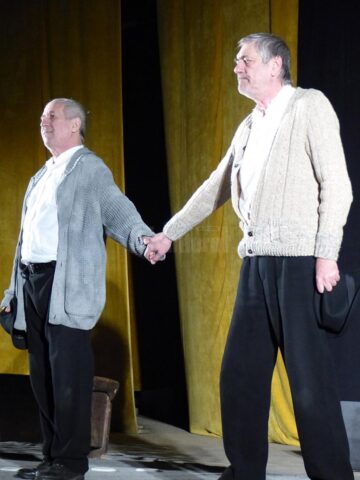 Marcel Iureș și George Mihăiță, cei doi magnifici ai teatrului românesc, aplaudați minute în șir la Suceava
