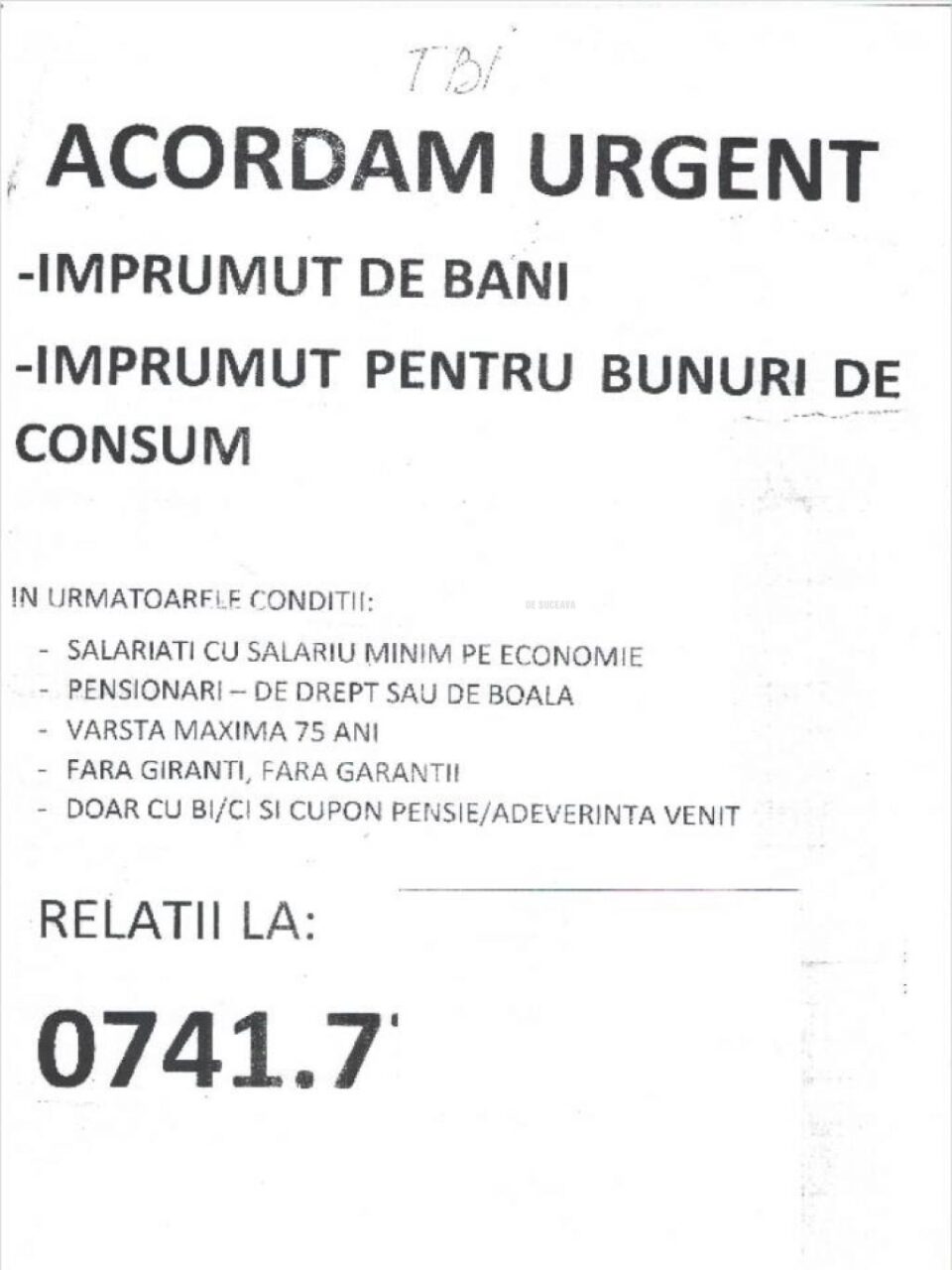 Polițiștii atrag atenția asupra ,,împrumuturilor prietenești”